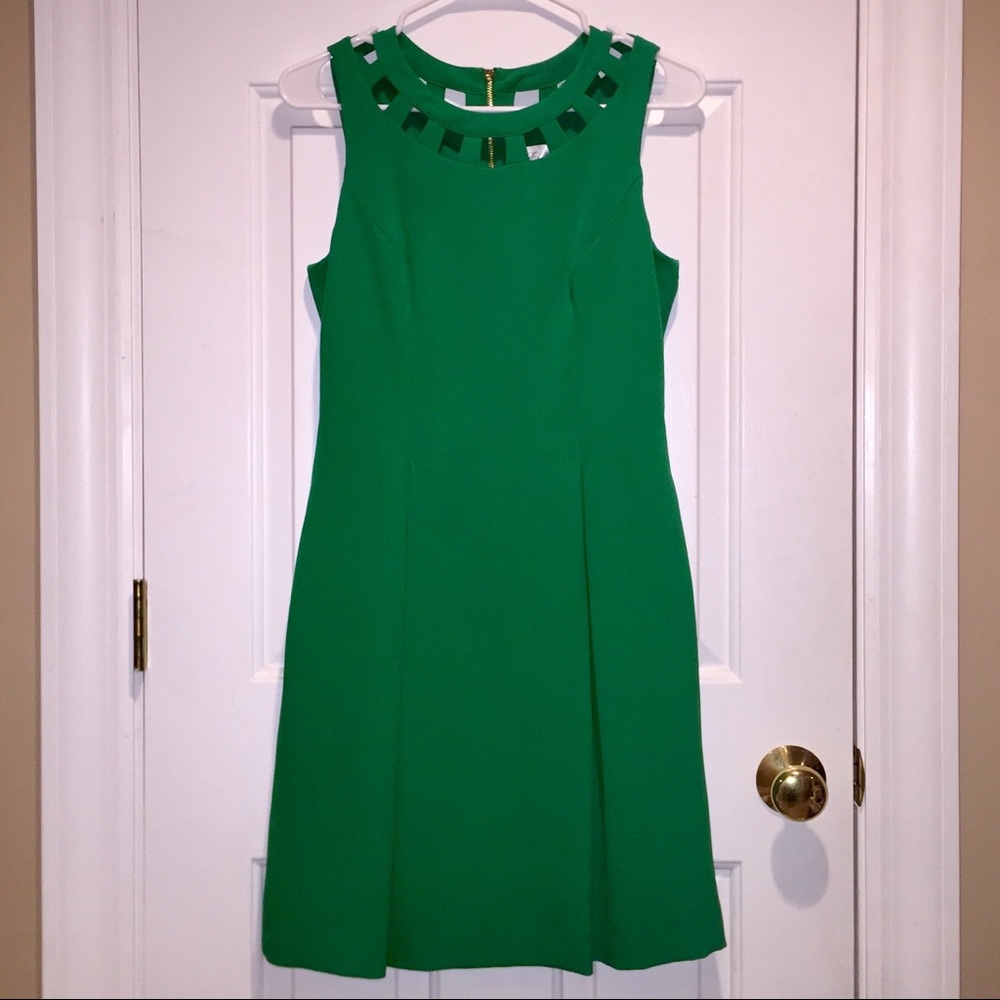 Eliza J Cutout Collar Cocktail Dress